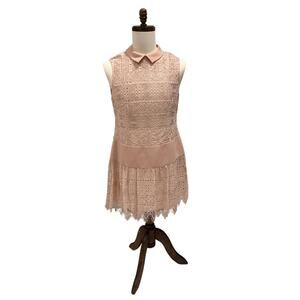BCBG Max Azria Blush Lace Mini Dress
